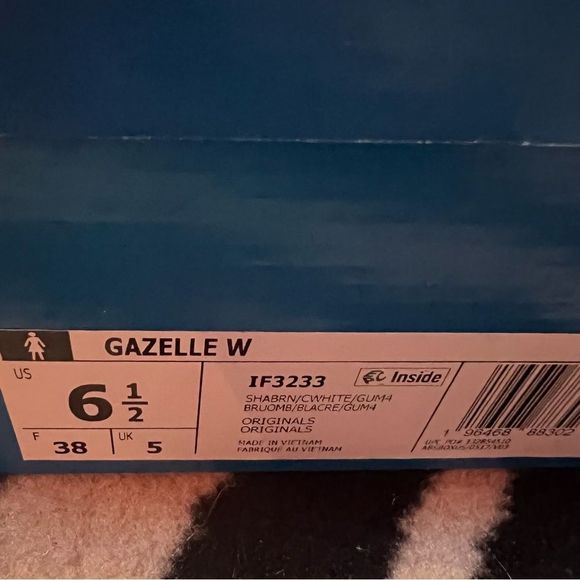 NWT Adidas Gazelle W Originals Sneakers Shadow Brown Cream Gum Size Women 6.5 - Picture 13 of 14